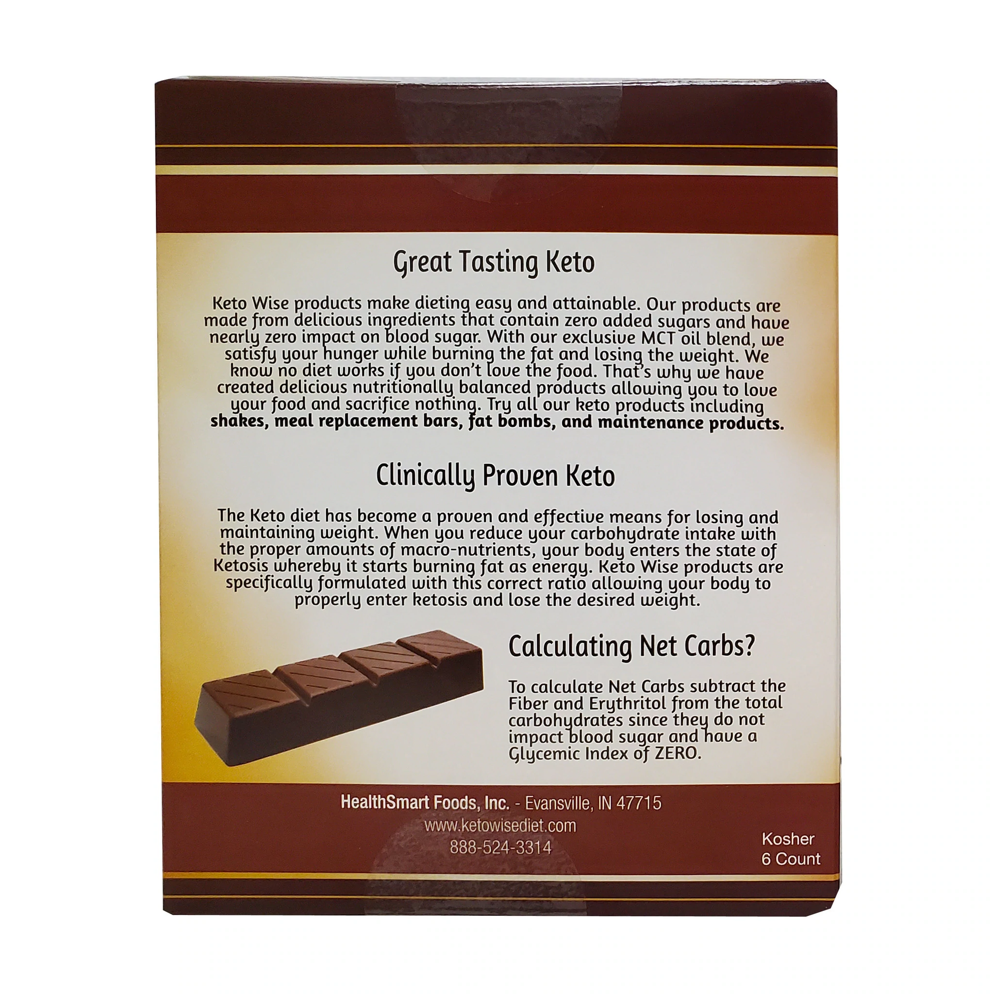 Keto Wise Fat Bomb - Milk Chocolate Bar - High-quality Candies by Keto Wise at BariatricPal Store