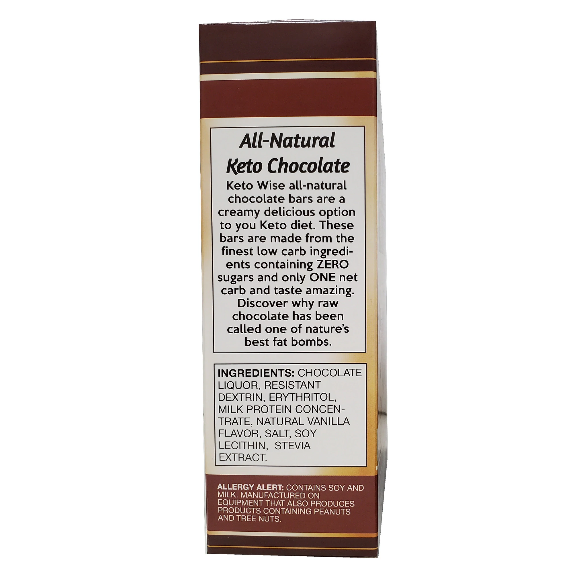 Keto Wise Fat Bomb - Milk Chocolate Bar - High-quality Candies by Keto Wise at BariatricPal Store