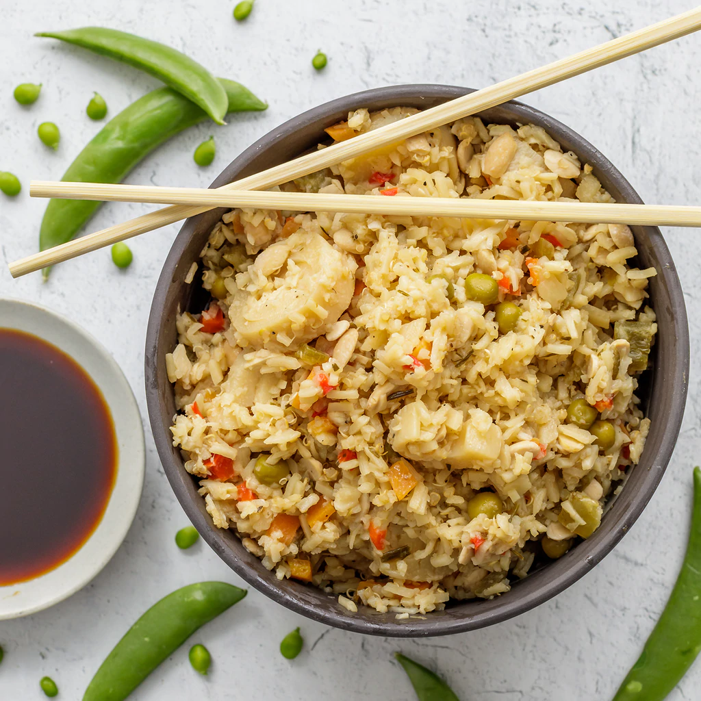 Riced Hearts of Palm Pasta Keto Bowl Ready Meal by Natural Heaven - Szechuan Rice - High-quality Pasta by Natural Heaven at BariatricPal Store