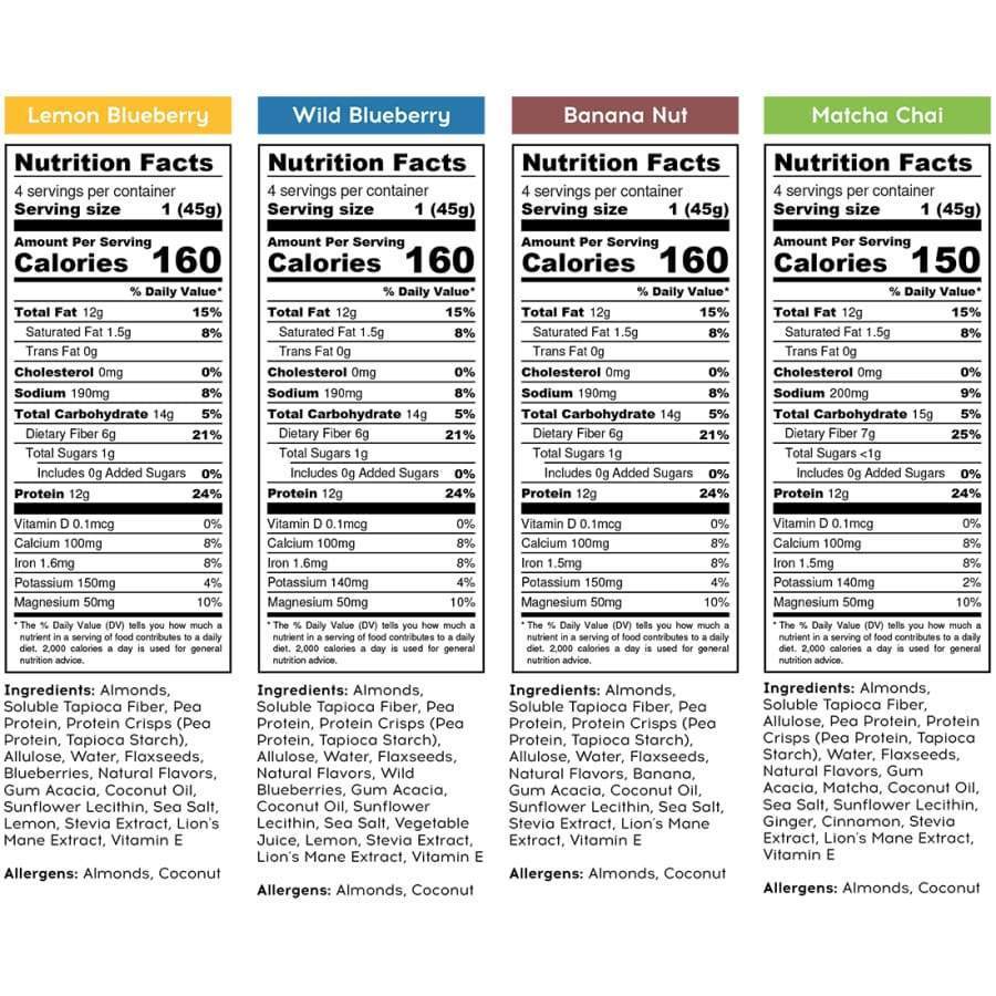 IQBar Vegan and Keto Protein Bars - 7-Flavor Variety Pack - High-quality Protein Bars by IQBar at BariatricPal Store