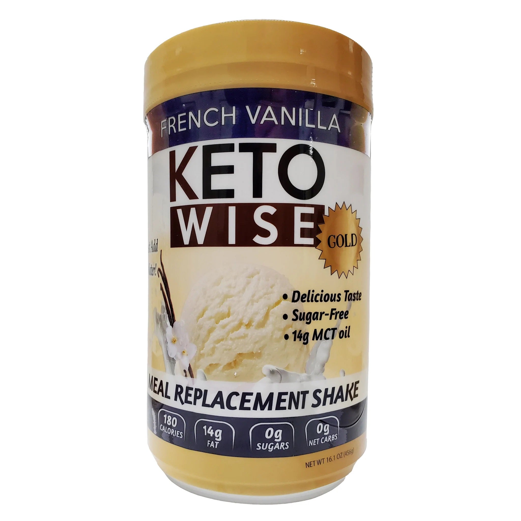 Keto Wise Meal Replacement Shake - French Vanilla - High-quality Meal Replacements by Keto Wise at BariatricPal Store