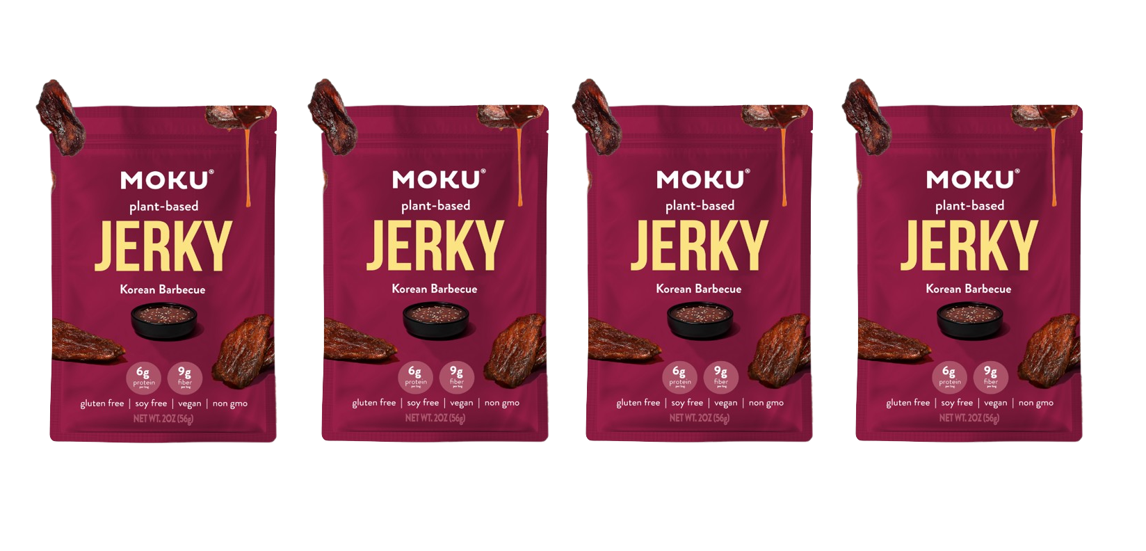 Plant-Based Mushroom Jerky by Moku Foods - Korean BBQ - High-quality Jerky by Moku Foods at BariatricPal Store