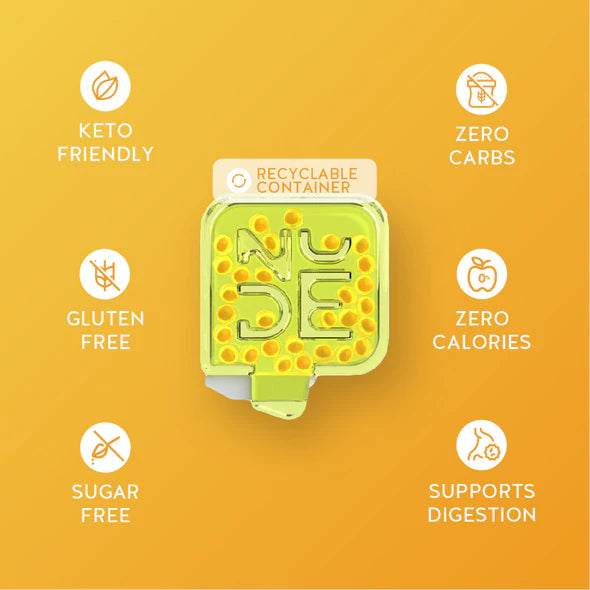 Breath + Gut Mints For Gut Healthy by NUDE - Lemon Drop - High-quality Candies by NUDE at BariatricPal Store