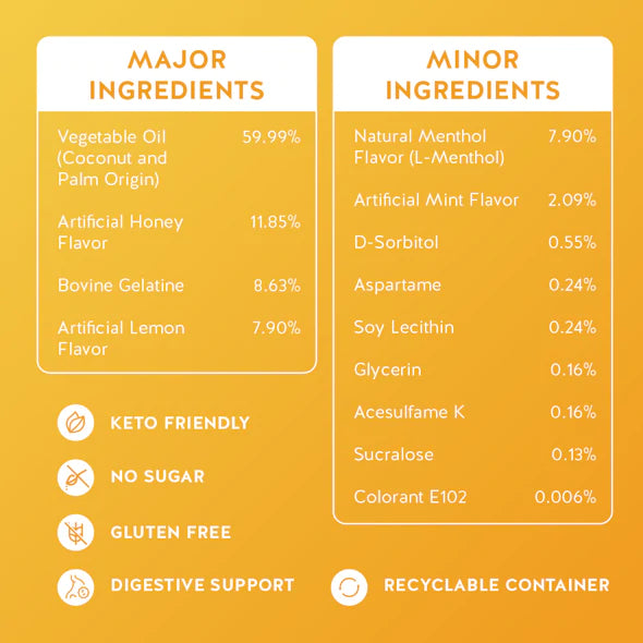 Breath + Gut Mints For Gut Healthy by NUDE - Lemon Drop - High-quality Candies by NUDE at BariatricPal Store