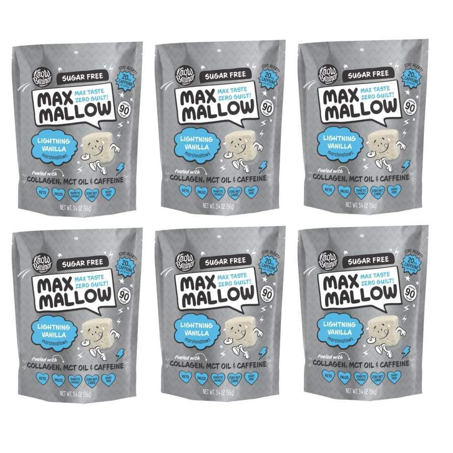 Max Mallow Low Carb Keto Marshmallows by Know Brainer Foods - Lightning Vanilla - High-quality Candies by Know Brainer Foods at BariatricPal Store