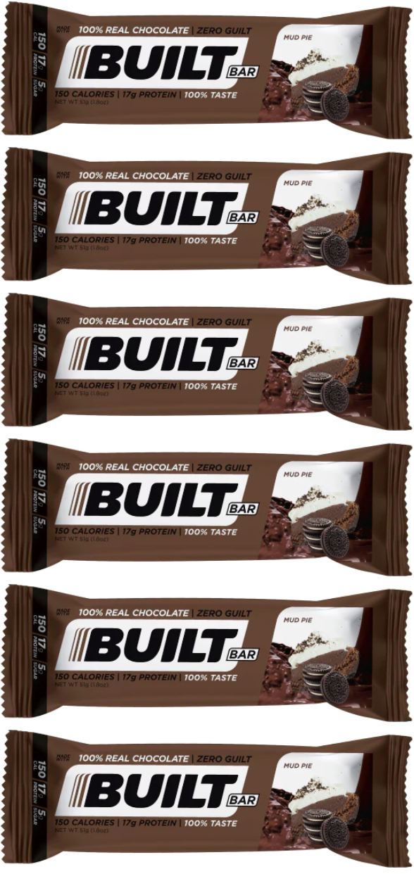 Built High Protein Bar - Mud Pie - High-quality Protein Bars by Built Bar at 