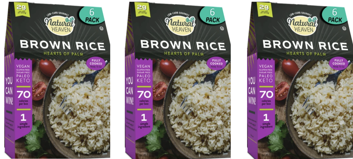 Brown Rice Hearts of Palm by Natural Heaven - High-quality Rice by Natural Heaven at BariatricPal Store