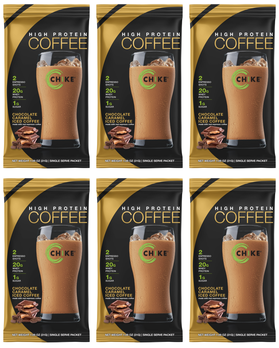 Chike Nutrition High Protein Iced Coffee Single Packets - Available in 10 Flavors! - High-quality Single Serve Protein Packets by Chike Nutrition at 