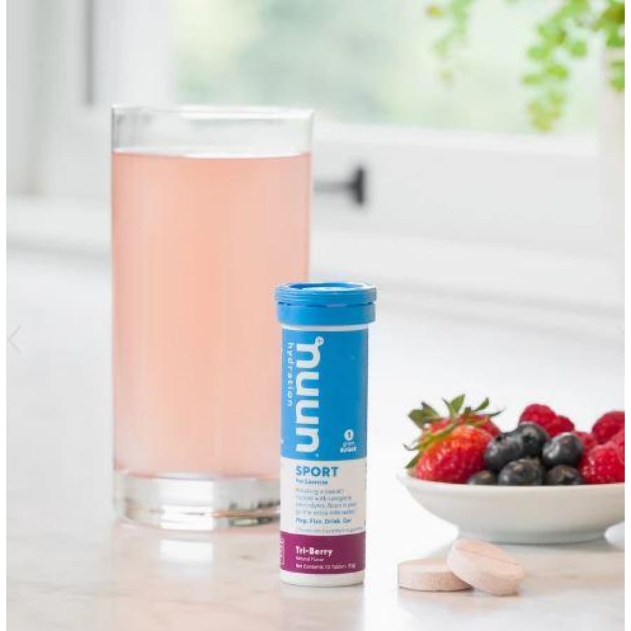 Nuun Sport Hydration & Electrolyte Replacement Tablets - Tri Berry - High-quality Hydration Tablets by Nuun Hydration at BariatricPal Store