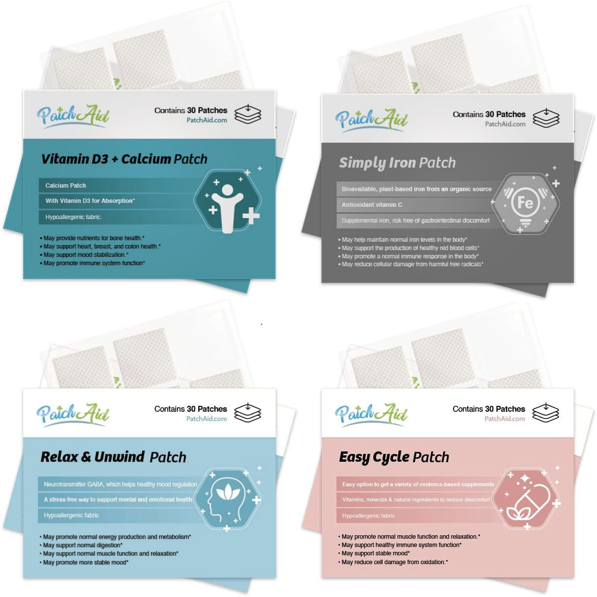 PMS Support Patch Pack by PatchAid - High-quality Vitamin Patch by PatchAid at 
