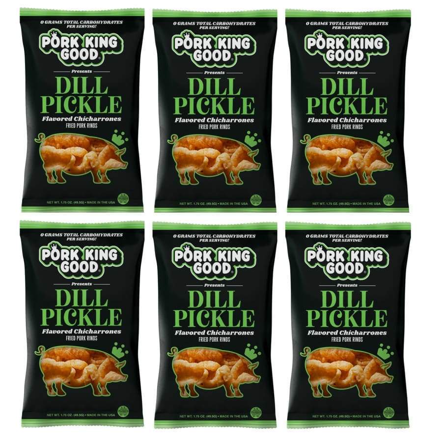 Pork King Good Pork Rinds - Dill Pickle - High-quality Pork Rinds by Pork King Good at BariatricPal Store