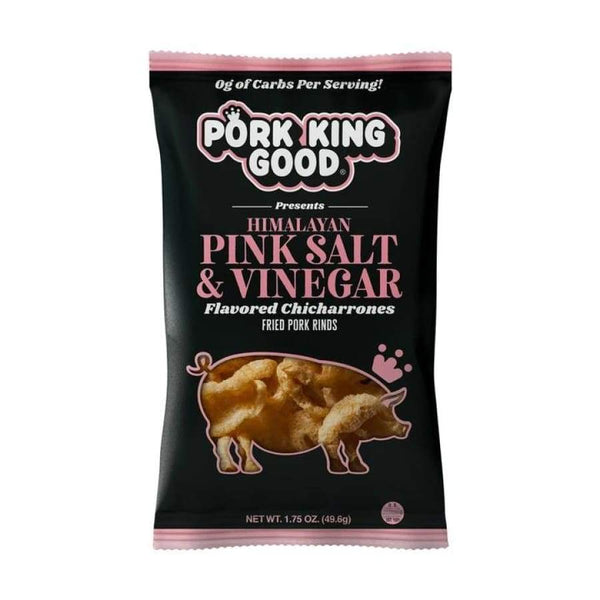 Pork King Good Pork Rinds - Himalayan Pink Salt & Vinegar - High-quality Pork Rinds by Pork King Good at 