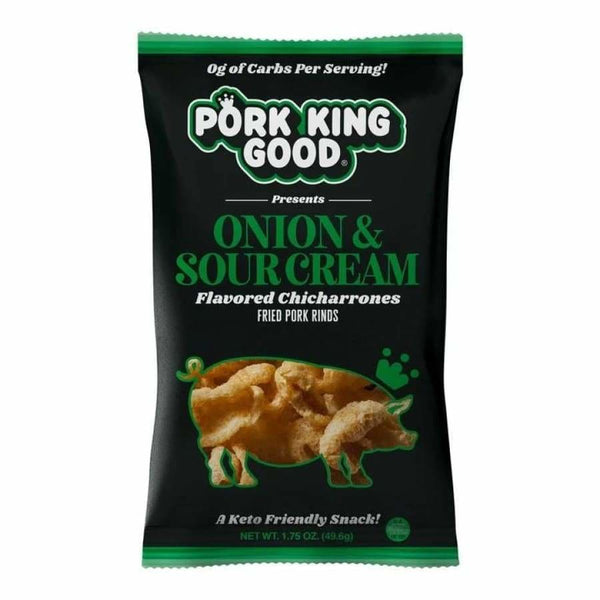 Pork King Good Pork Rinds - Onion & Sour Cream - High-quality Pork Rinds by Pork King Good at 