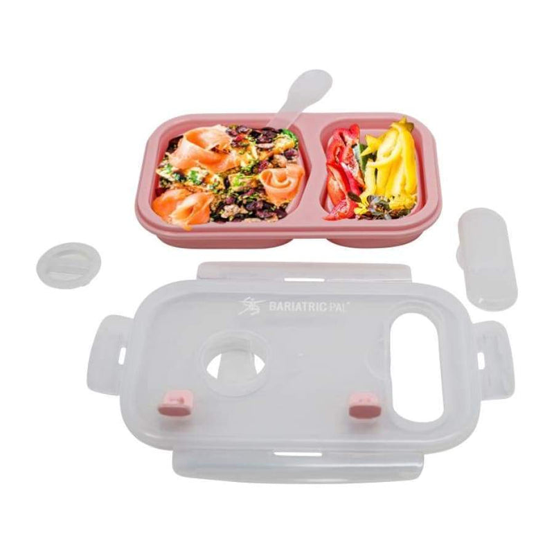 Portion Control Bento Lunch Box, Storage Container & Plate by BariatricPal - Collapsible, Leak-Proof & Available in 2 Colors! - High-quality Lunch Box by BariatricPal at 
