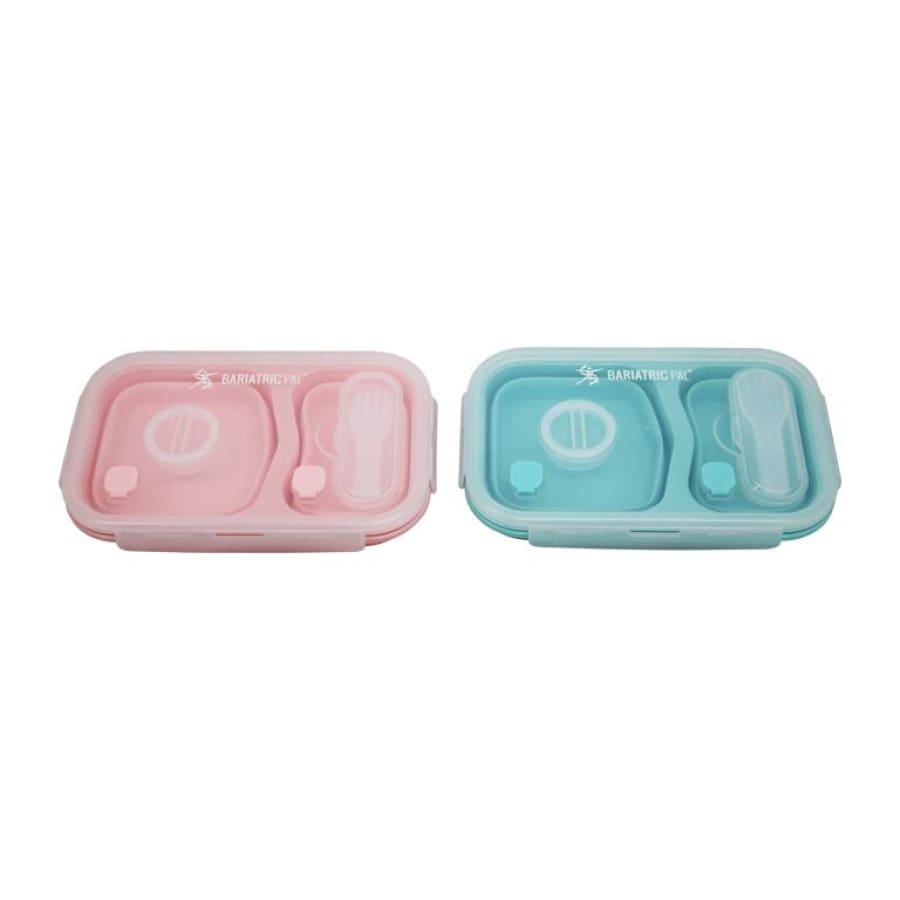 Portion Control Bento Lunch Box, Storage Container & Plate by BariatricPal - Collapsible, Leak-Proof & Available in 2 Colors! - High-quality Lunch Box by BariatricPal at BariatricPal Store