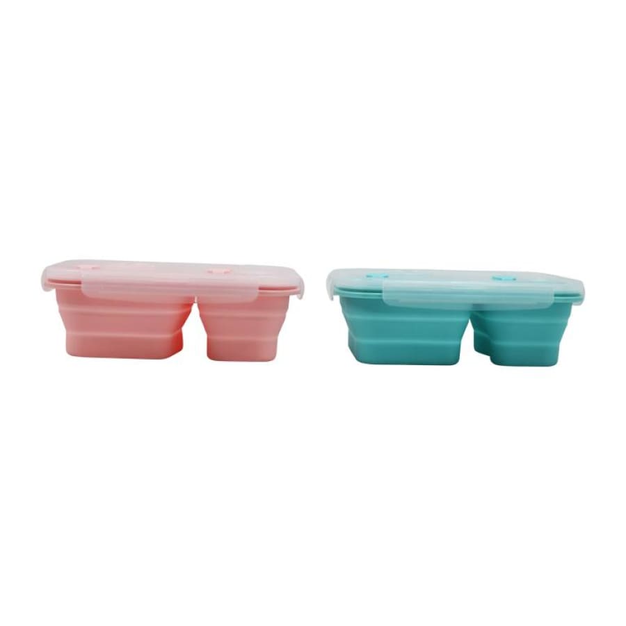 Portion Control Bento Lunch Box, Storage Container & Plate by BariatricPal - Collapsible, Leak-Proof & Available in 2 Colors! - High-quality Lunch Box by BariatricPal at BariatricPal Store