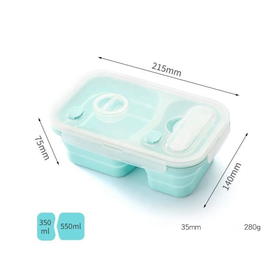 Portion Control Bento Lunch Box, Storage Container & Plate by BariatricPal - Collapsible, Leak-Proof & Available in 2 Colors! - High-quality Lunch Box by BariatricPal at BariatricPal Store