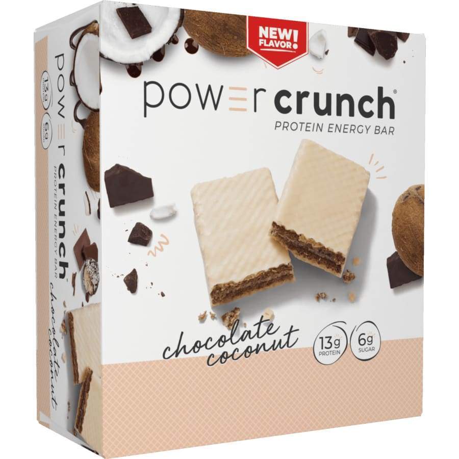 Power Crunch Protein Energy Wafer Bar - Chocolate Coconut - High-quality Protein Bars by Power Crunch at BariatricPal Store