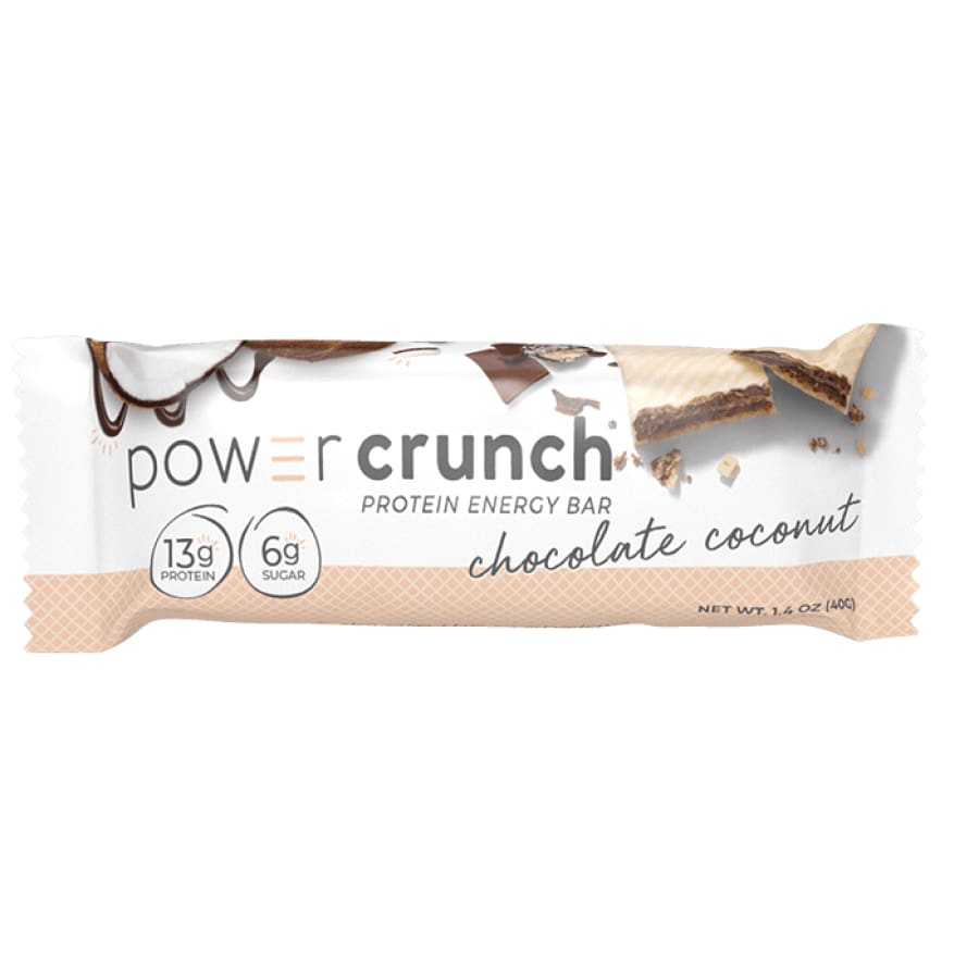 Power Crunch Protein Energy Wafer Bar - Chocolate Coconut - High-quality Protein Bars by Power Crunch at BariatricPal Store