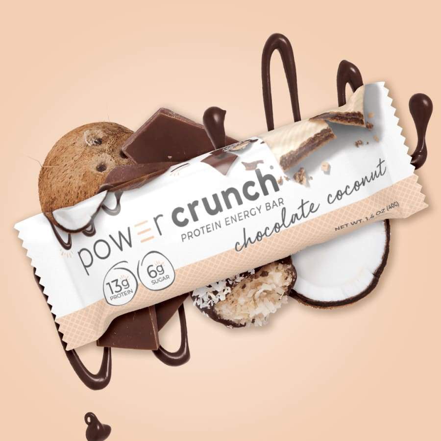 Power Crunch Protein Energy Wafer Bar - Chocolate Coconut - High-quality Protein Bars by Power Crunch at BariatricPal Store