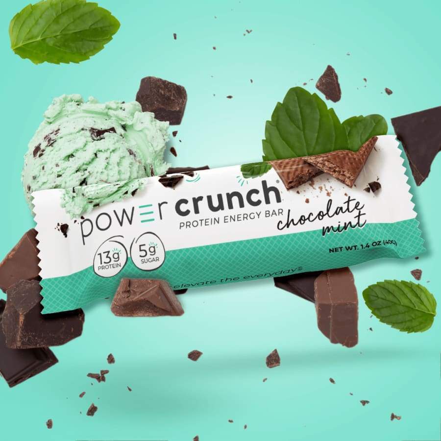 Power Crunch Protein Energy Wafer Bar – Chocolate Mint - High-quality Protein Bars by Power Crunch at BariatricPal Store