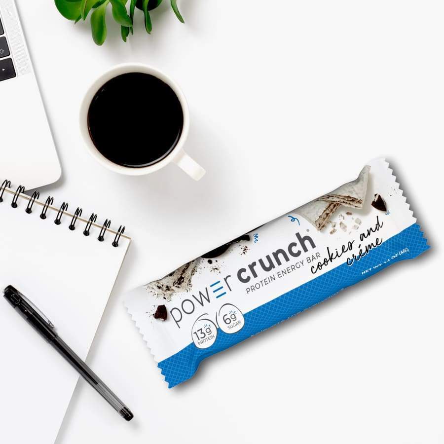 Power Crunch Protein Energy Wafer Bar – Cookies & Creme - High-quality Protein Bars by Power Crunch at BariatricPal Store