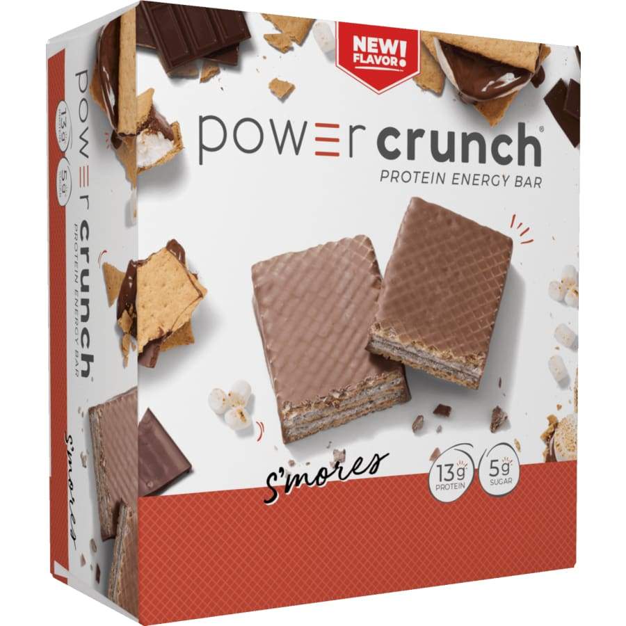 Power Crunch Protein Energy Wafer Bar - Smore's - High-quality Protein Bars by Power Crunch at BariatricPal Store