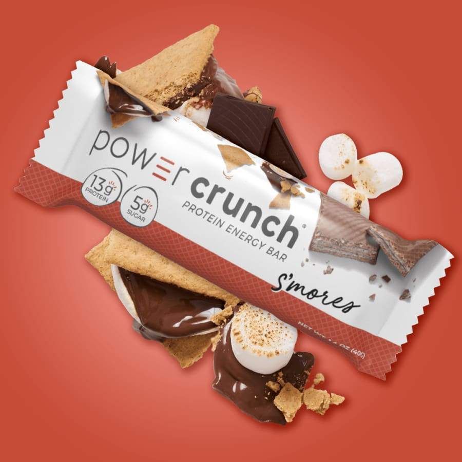 Power Crunch Protein Energy Wafer Bar - Smore's - High-quality Protein Bars by Power Crunch at BariatricPal Store