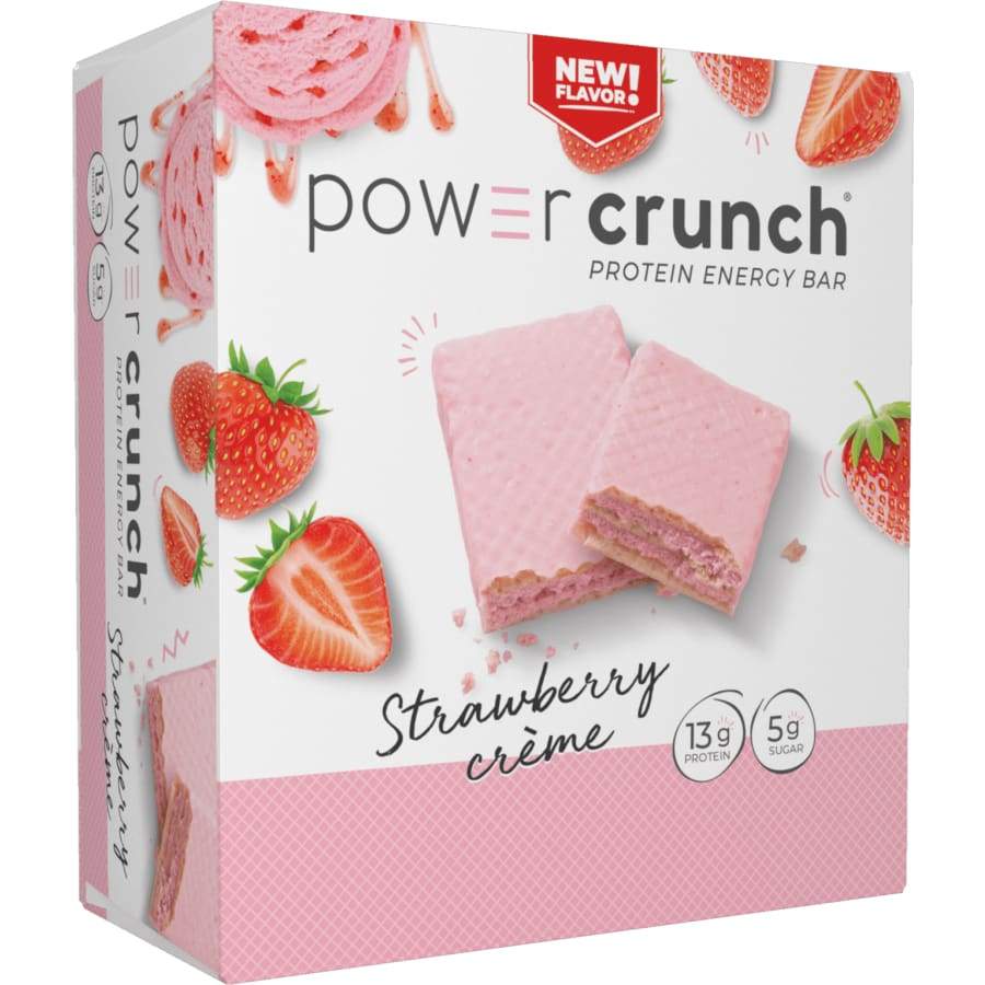 Power Crunch Protein Energy Wafer Bar - Strawberry Creme - High-quality Protein Bars by Power Crunch at BariatricPal Store
