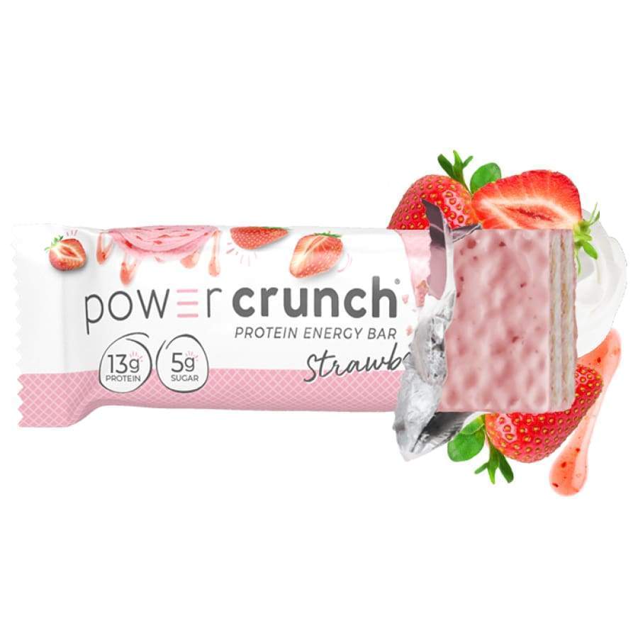 Power Crunch Protein Energy Wafer Bar - Strawberry Creme - High-quality Protein Bars by Power Crunch at BariatricPal Store