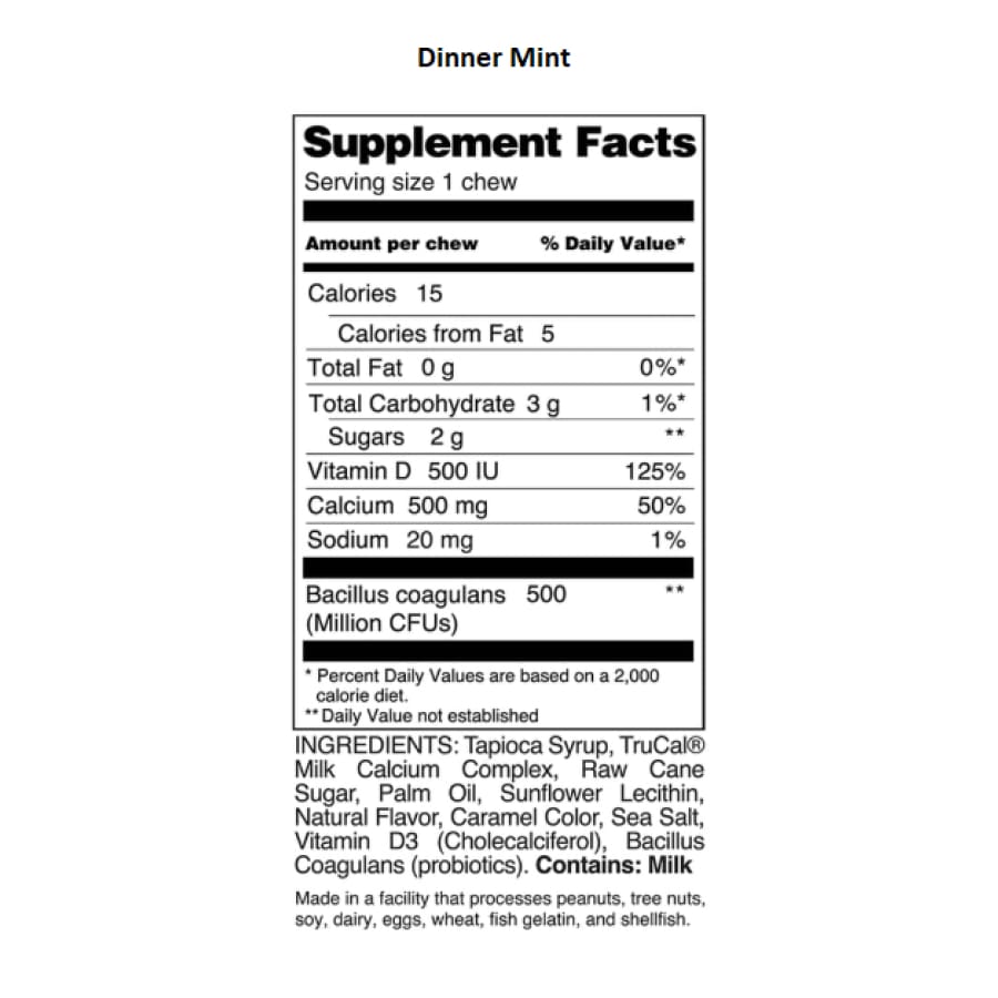 ProCare Health Calcium Soft Chew 500mg - 3 Flavor Variety Pack - High-quality Calcium by ProCare Health at BariatricPal Store