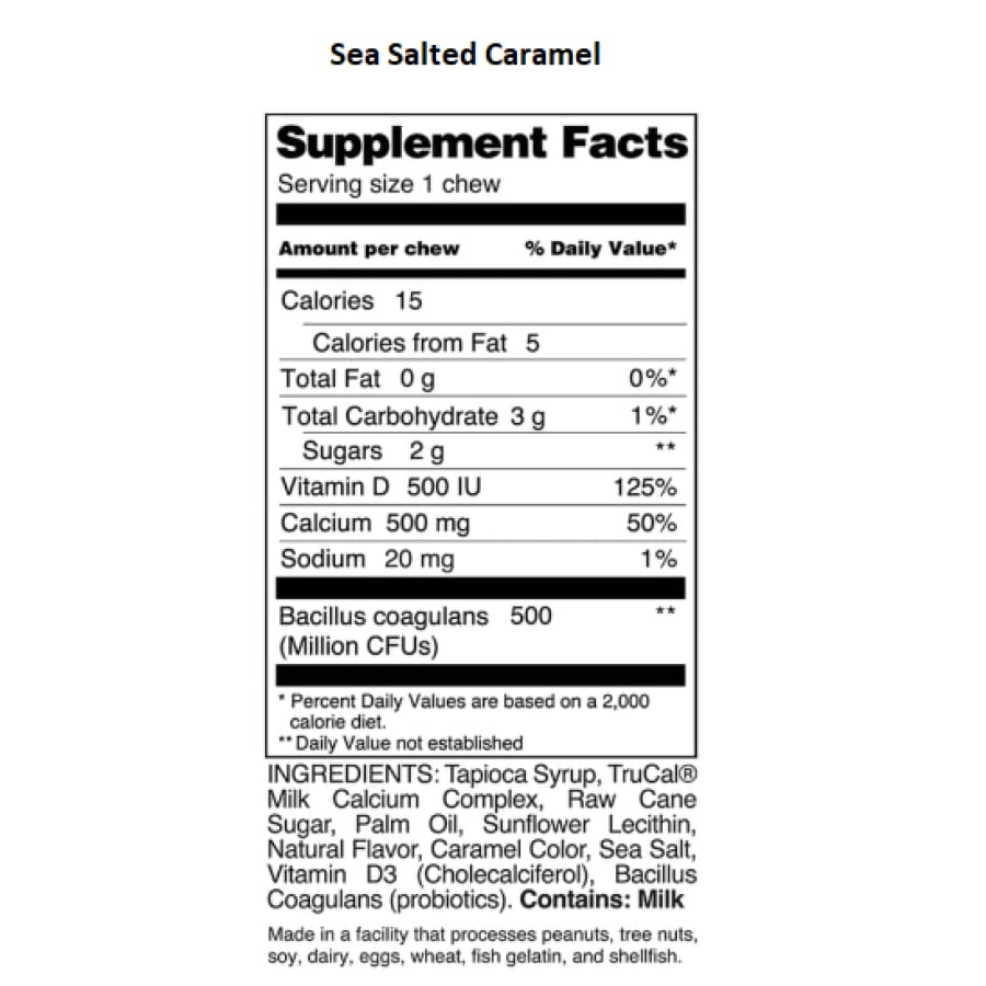 ProCare Health Calcium Soft Chew 500mg - 3 Flavor Variety Pack - High-quality Calcium by ProCare Health at BariatricPal Store