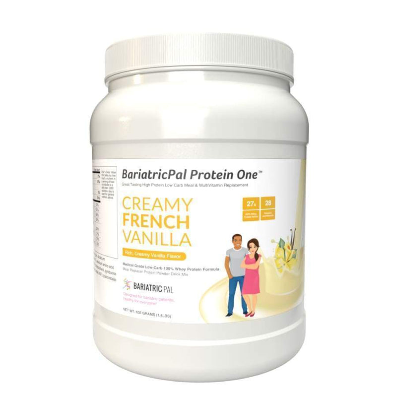 Protein ONE™ Complete Meal Replacement with Multivitamin, Calcium & Iron by BariatricPal - Creamy French Vanilla (15 Serving Tub) - High-quality Protein Powder Tubs by BariatricPal at 