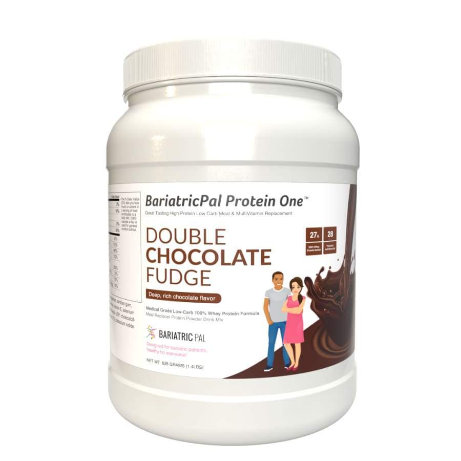 Protein ONE™ Complete Meal Replacement with Multivitamin, Calcium & Iron by BariatricPal - Double Chocolate Fudge (15 Serving Tub) - High-quality Protein Powder Tubs by BariatricPal at BariatricPal Store