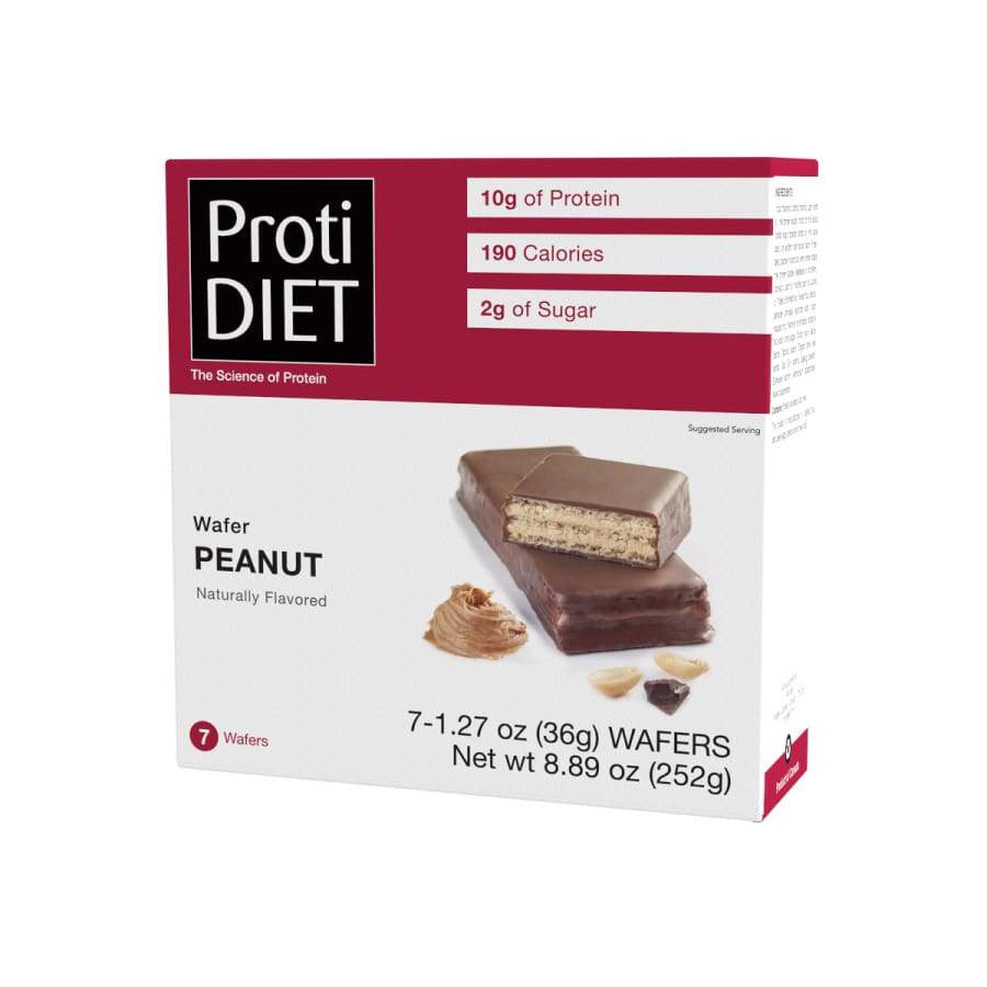Proti Diet 10g Protein Wafer Bars - Peanut - High-quality Protein Bars by Proti Diet at BariatricPal Store