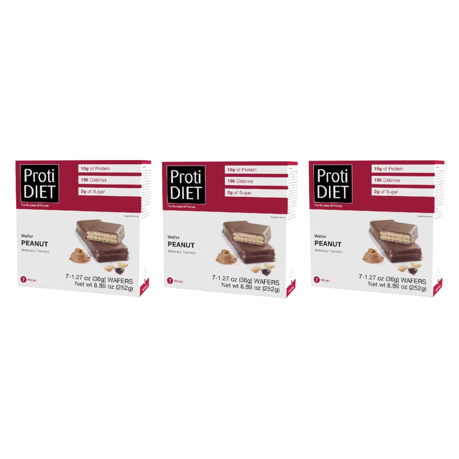 Proti Diet 10g Protein Wafer Bars - Peanut - High-quality Protein Bars by Proti Diet at BariatricPal Store
