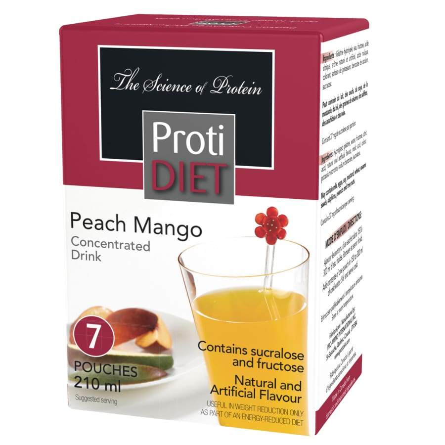 Proti Diet 15g Protein Fruit Concentrates - Peach Mango - High-quality Fruit Drinks by Proti Diet at BariatricPal Store