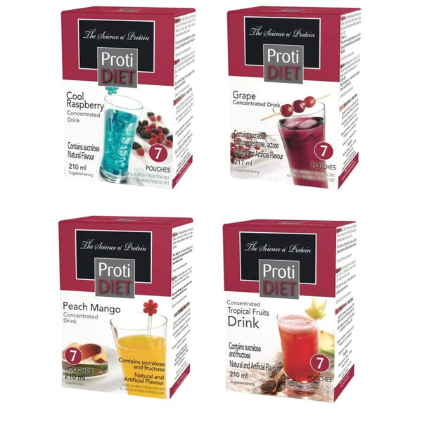 Proti Diet 15g Protein Fruit Concentrates - Variety Pack - High-quality Fruit Drinks by Proti Diet at 
