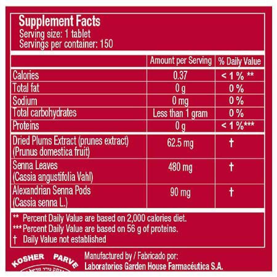 Prunelax Ciruelax Natural Laxative - Coated Tablets (150ct) - High-quality Laxative by Prunelax at BariatricPal Store