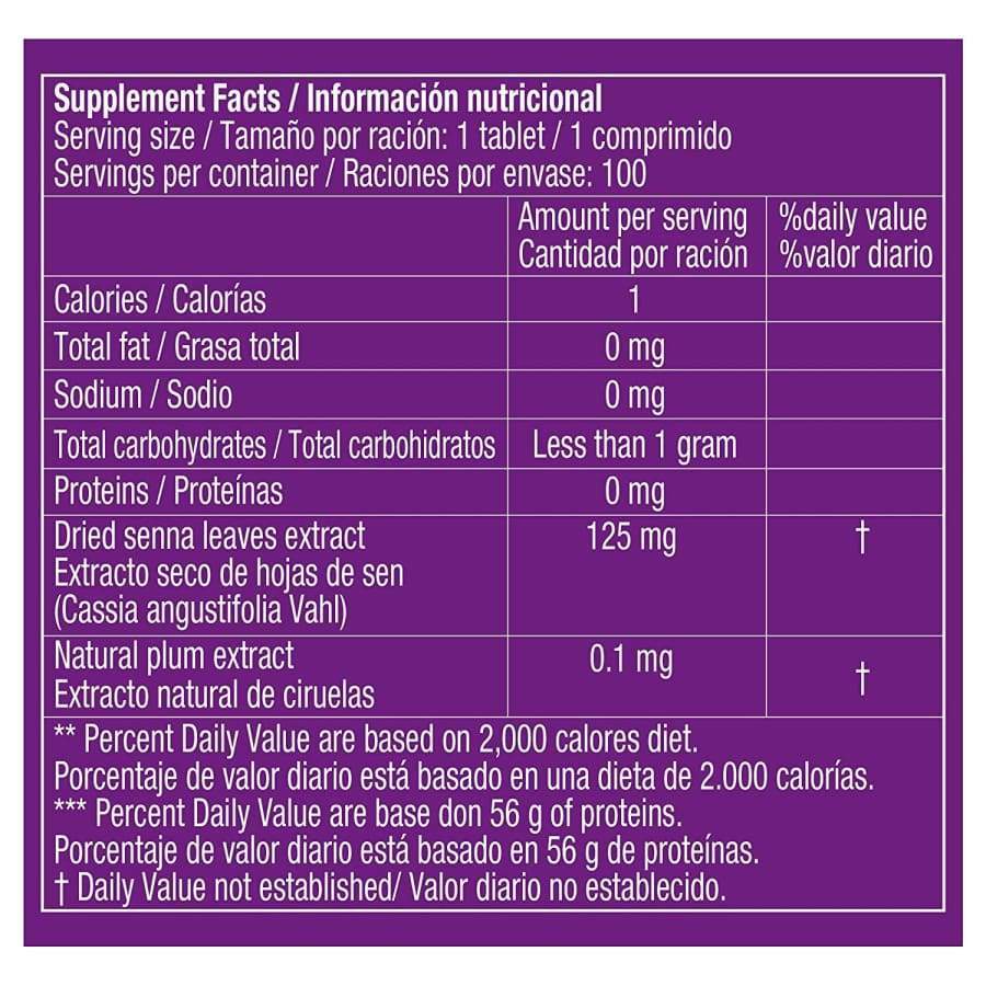 Prunelax Ciruelax Natural Laxative - Maximum Relief Coated Tablets (100ct) - High-quality Laxative by Prunelax at BariatricPal Store