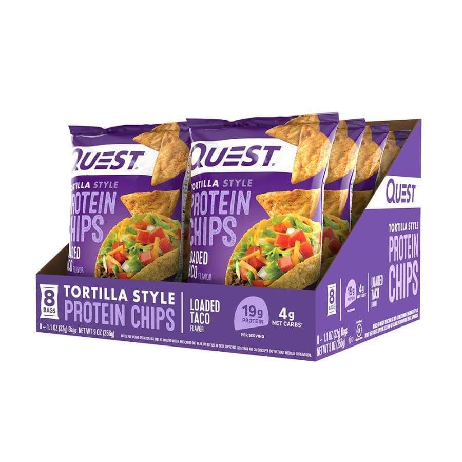 Quest Tortilla Style Protein Chips - Loaded Taco - High-quality Protein Chips by Quest Nutrition at BariatricPal Store