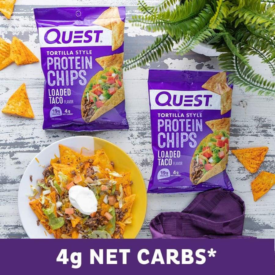 Quest Tortilla Style Protein Chips - Loaded Taco - High-quality Protein Chips by Quest Nutrition at BariatricPal Store