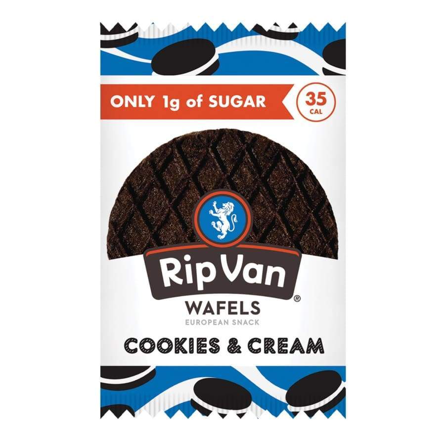 Rip Van Wafels - Cookies and Cream (Low-Sugar) - High-quality Cakes & Cookies by Rip Van at BariatricPal Store