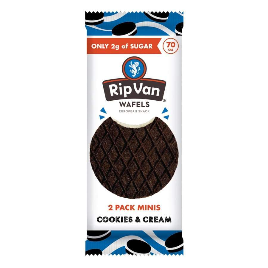 Rip Van Wafels - Cookies and Cream (Low-Sugar) - High-quality Cakes & Cookies by Rip Van at BariatricPal Store