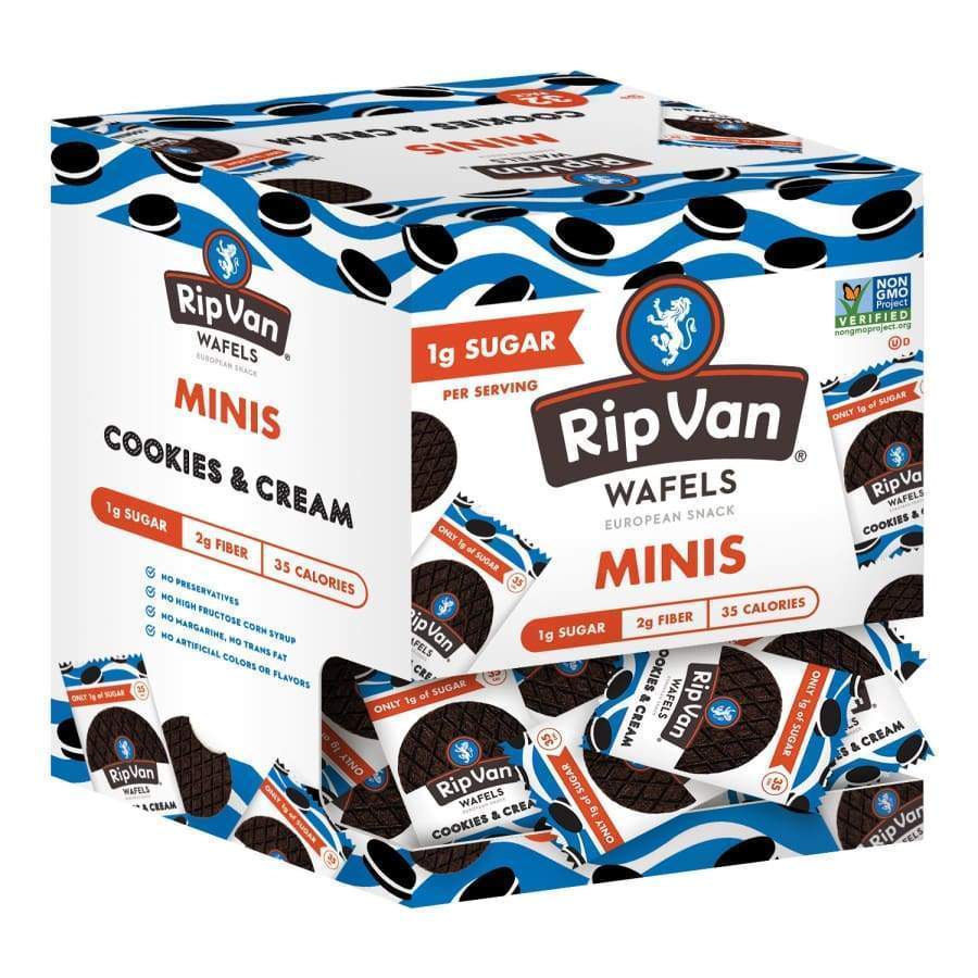 Rip Van Wafels - Cookies and Cream (Low-Sugar) - High-quality Cakes & Cookies by Rip Van at BariatricPal Store