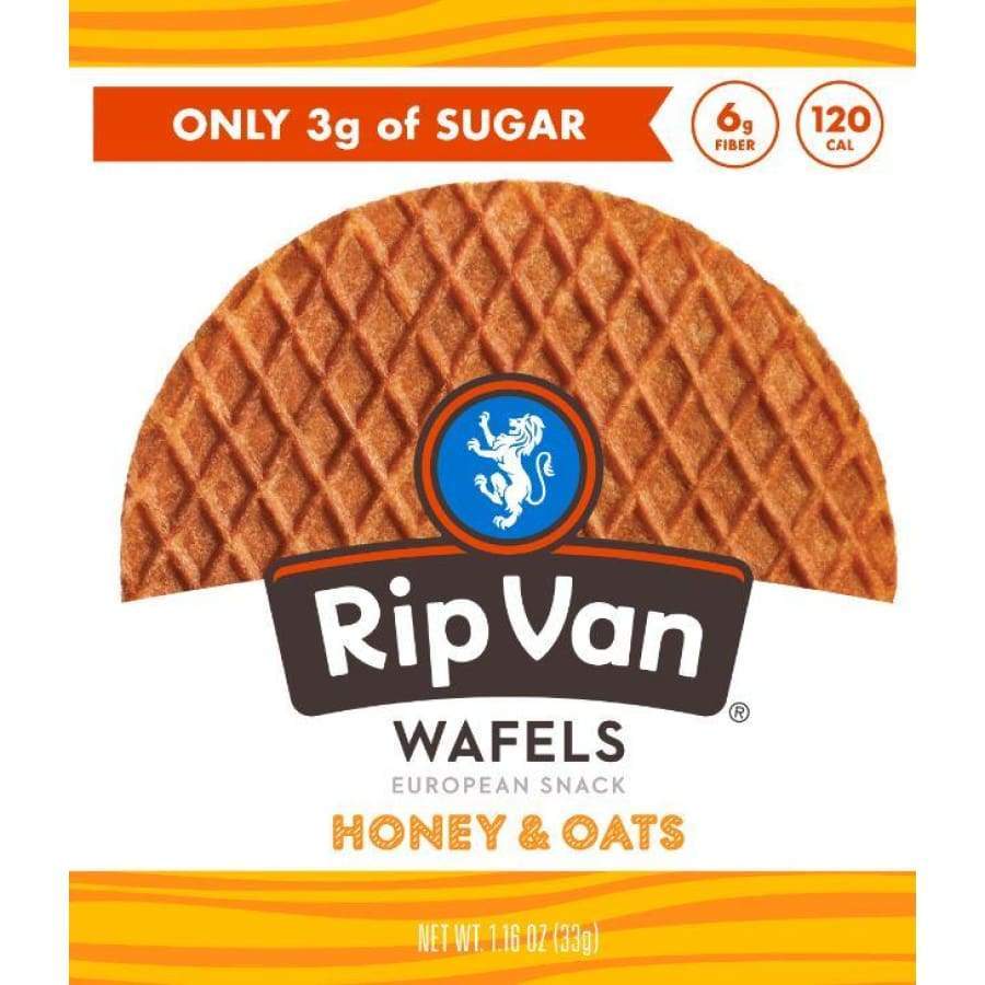 Rip Van Wafels - Honey and Oats (Low-Sugar) - High-quality Cakes & Cookies by Rip Van at 