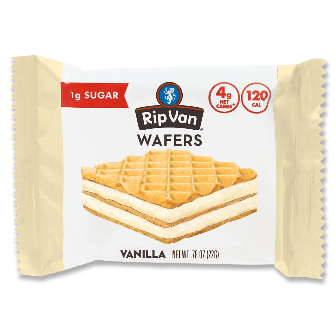 Wafer Snacks by Rip Van - Vanilla - High-quality Food Items by Rip Van at BariatricPal Store