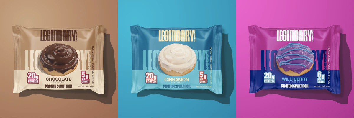 Protein Sweet Roll by Legendary Foods - Variety Pack - High-quality Cakes & Cookies by Legendary Foods at BariatricPal Store