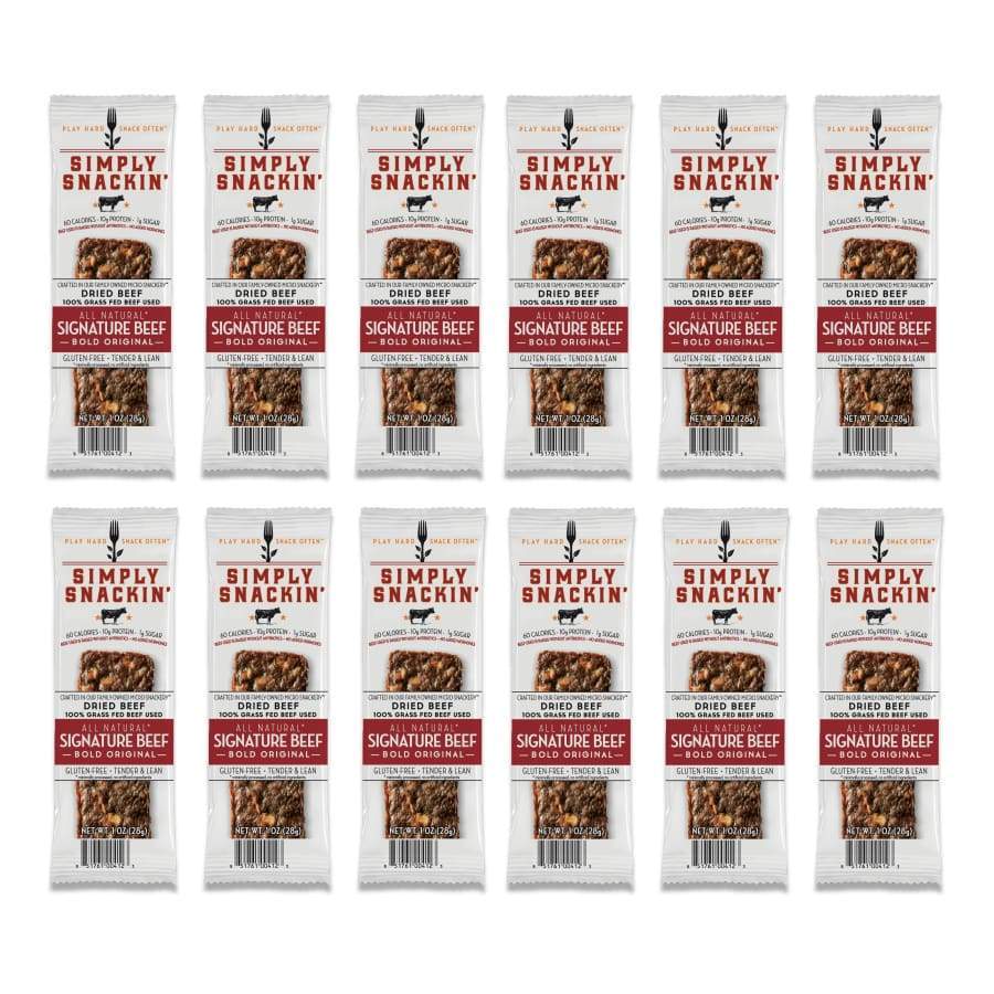 Simply Snackin' Beef Protein Snack - Signature Beef BOLD Original - High-quality Meat Snack by Simply Snackin' at BariatricPal Store