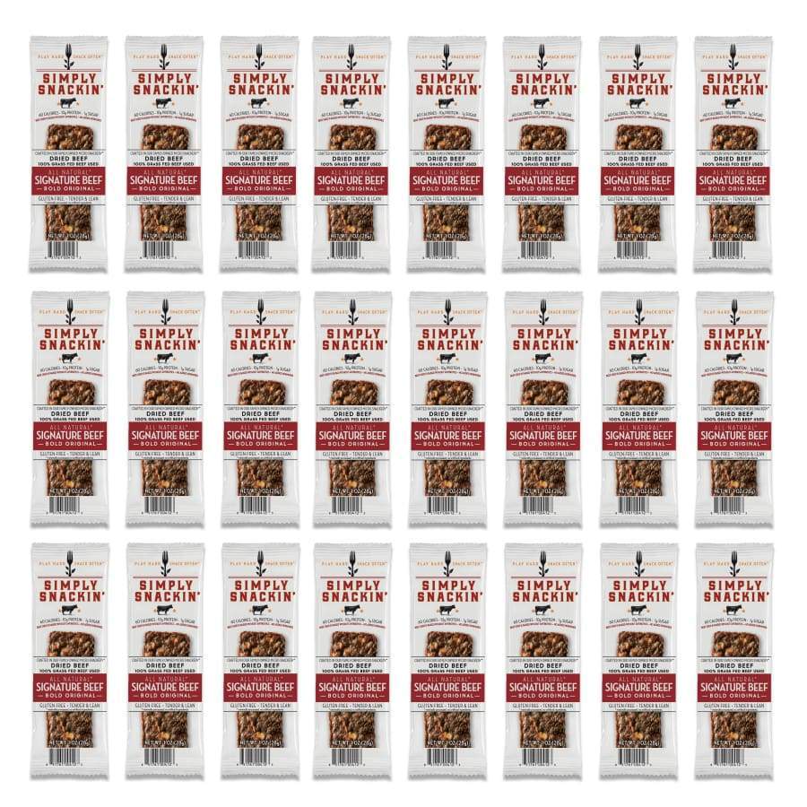 Simply Snackin' Beef Protein Snack - Signature Beef BOLD Original - High-quality Meat Snack by Simply Snackin' at BariatricPal Store